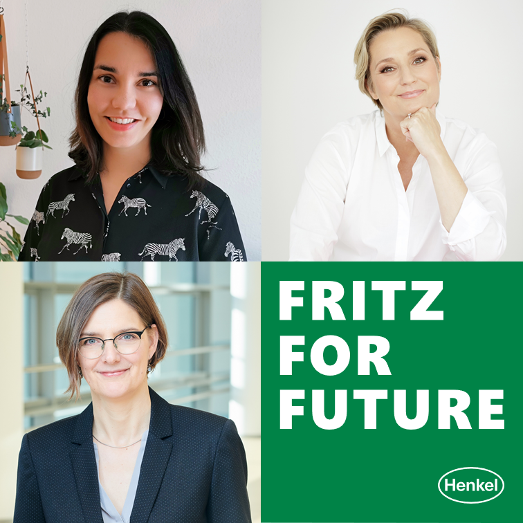 Moderatorin Janine Steeger mit Rosana Heilmann, ehemalige Fellow bei Teach First Deutschland, und Dr. Ute Krupp, Leiterin der Bildungsinitiative Forscherwelt von Henkel